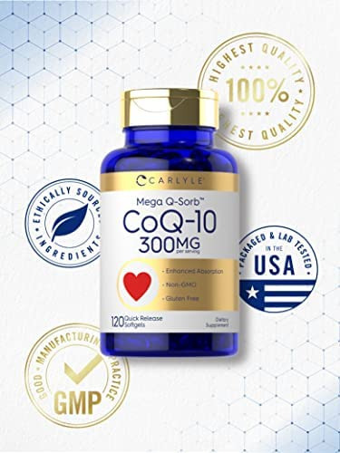 Carlyle Coqmg | 120 Cápsulas | Mega Q-sorb Coenzima Q-10 | C - Imagem 5