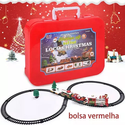 Com Som E Luz Vagão Elétrico De Árvore De Natal Suspenso F - Imagem 11