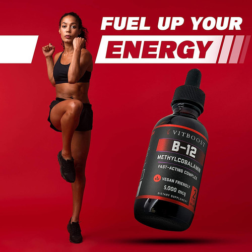 Suplemento Vitboost Vegan Liquid B-12 5000mcg X 60ml De Fram - Imagem 3