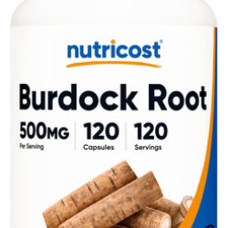 Suplemento Nutricost Bardock Root 500mg 120 Cápsulas
