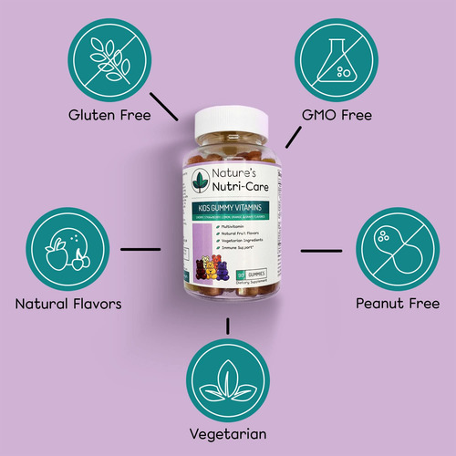 Natures Nutri-care Kids Gummy Vitamins - Gomas Multivitamíni - Imagem 3