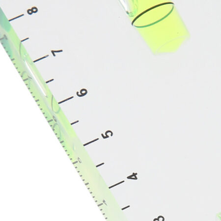 Nível De Bolha Horizontal Totalmente Transparente Bidimensio - Imagem 5