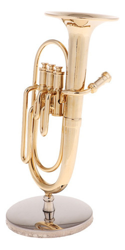 Instrumento Musical Em Miniatura Modelo De Tuba Em Escala 1/