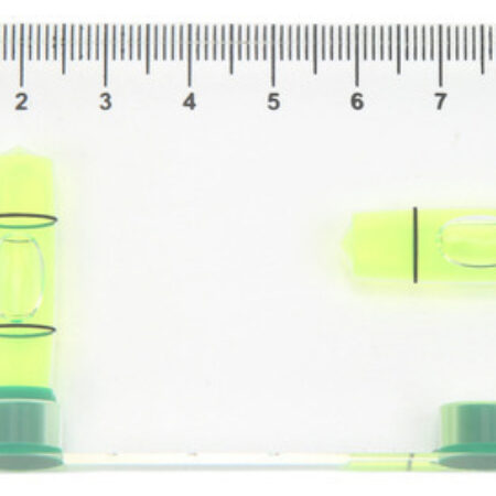 Nível De Bolha Horizontal Totalmente Transparente Bidimensio - Imagem 3