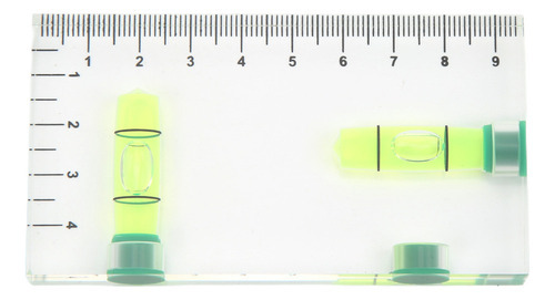 Nível De Bolha Horizontal Totalmente Transparente Bidimensio - Imagem 3