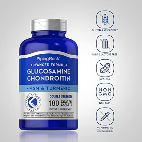 Piping Rock Advanced Dupla Força Glucosamina Condroitina Msm - Imagem 3