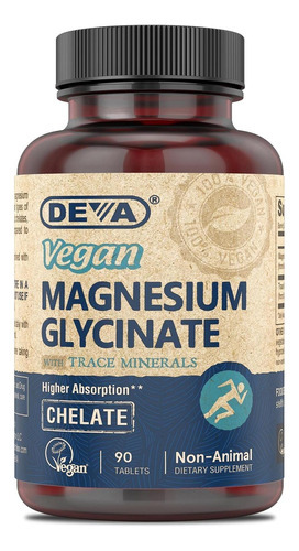 Deva Glicinato De Magnésio Vegano 300mg Com Minerais, Maior