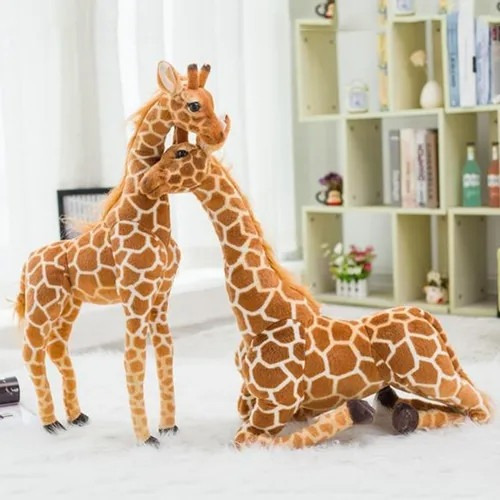 Muñeca De Animal De Jirafa De Pelúche Suave Gigante - Imagem 3