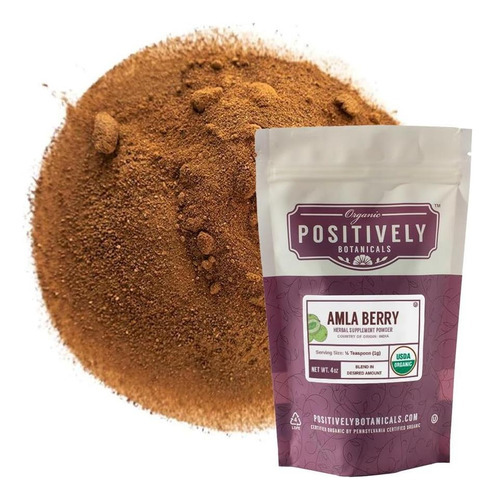 Organic Positively Botanicals Company, Amla Berry Powder, Lo