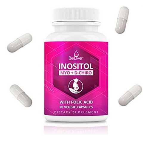 Belive Myo-inositol & D-chiro Inositol Capsules - 90ct I Ino - Imagem 6