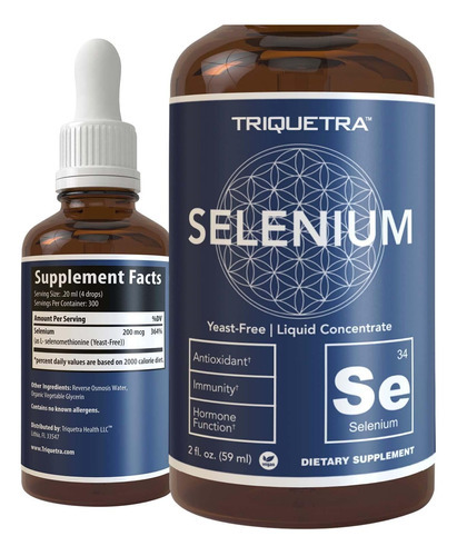Selênio - 200 Mcg, Forma De Selenometionina, 300 Porções -