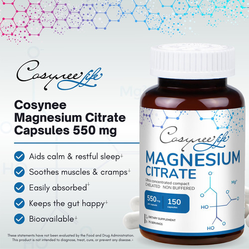 Cápsulas De Citrato De Magnésio 550mg | Citrato De Magnésio - Imagem 2