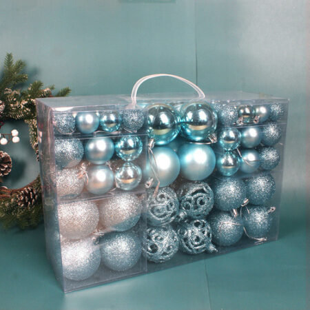 Conjunto De Bolas De Natal De Cor Sólida/fosco/glitter, 100 - Imagem 18