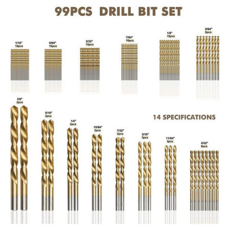 Conjunto De Brocas Metal Multi Bits Tools Drill 99 Unidades - Imagem 3