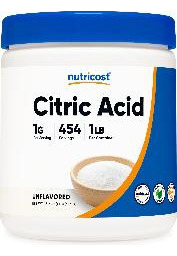 Ácido Cítrico Em Pó Nutricost 454g - 1g/porção Não Transgêni - Imagem 2