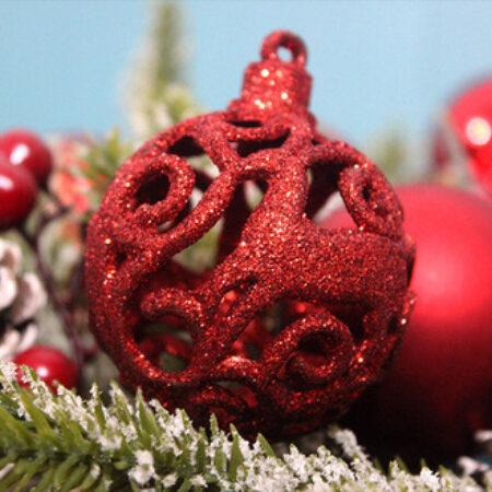Conjunto De Bolas De Natal De Cor Sólida/fosco/glitter, 100 - Imagem 7