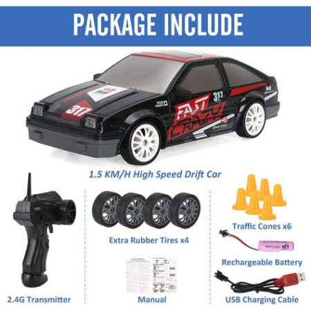 Brinquedo Drift Rc Car 4wd Drift Car Com Controle Remoto Dri - Imagem 37