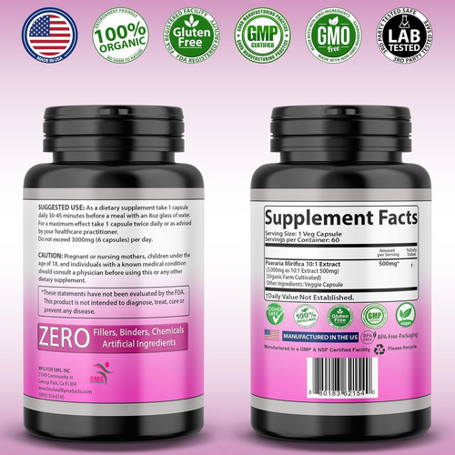 Seios Maiores Por Sms Suplemento Pueraria Mirifica 500mg Ext - Imagem 2