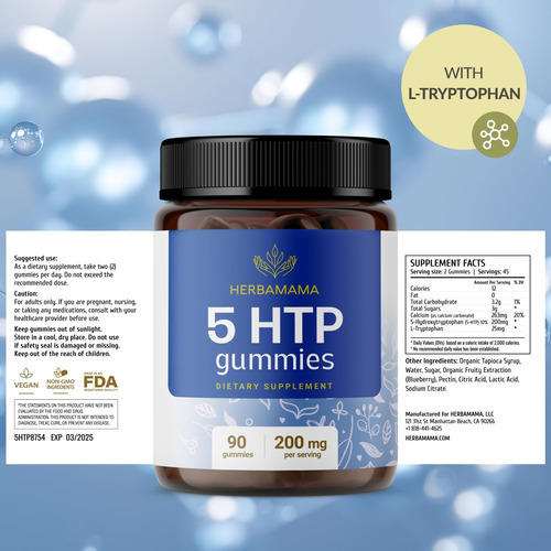 Gomas Cerebrais Herbamama 5-htp - Suplemento De 5-htp 200 Mg - Imagem 7