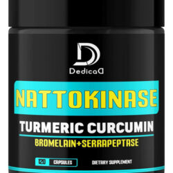 Dedicad 4 Em 1 Nattokinase 2000 Fu, Cúrcuma, Bromelaína, Ser