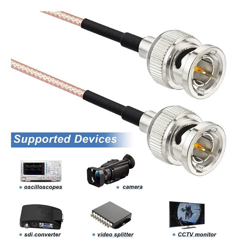 8 Unidades De Cabo Sdi Hd De 3 G, Cabo Bnc, 30 Cm, 75 Ohms P - Imagem 7