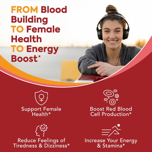 Suplemento De Ferro Suave Surebounty Para Mulheres, Homens, - Imagem 4