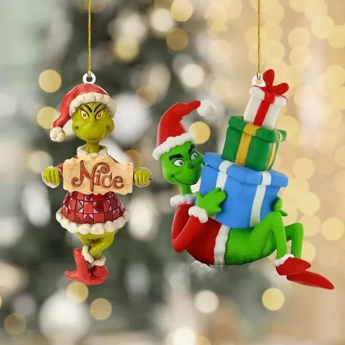 Nuevo 6 Grinch Doll Christmas Decoration Tree Hanging - Imagem 7