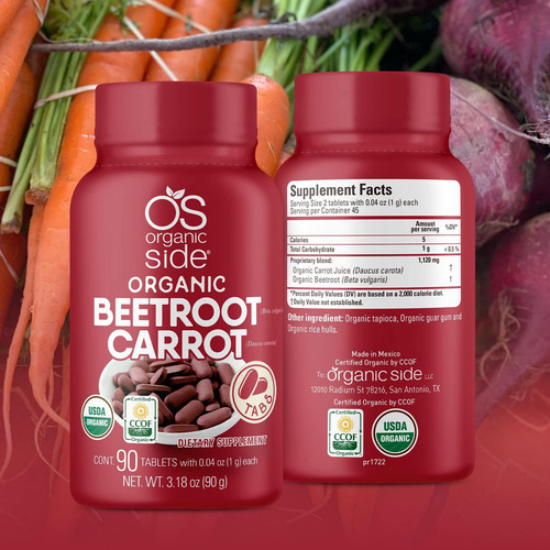 Os Organic Side - Beterraba E Cenoura 100% Puro Orgânico 90 - Imagem 4