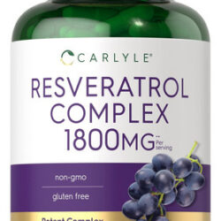 Suplemento De Resveratrol Carlyle 1800 Mg | 180 Cápsulas |