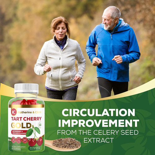 Katherine & Clark Tart Cherry Gold Montmorency Gummies - Tar - Imagem 4