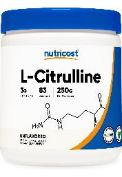 Suplemento Nutricost Pure L-citrulina Em Pó 250g - Imagem 2