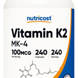 Suplemento Nutricost Vitamina K2 (mk4) 240 Cápsulas 100mcg
