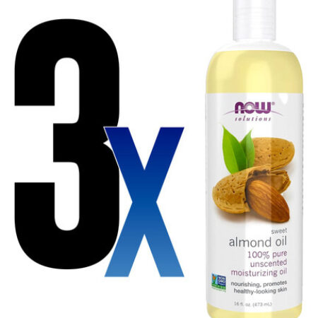 Óleo De Amendoa 473ml Now Foods Almond Oil Puro 3un - Imagem 2