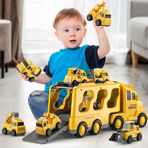 Brinquedos De Construção Temi Para Crianças, Caminhões Yc - Imagem 3