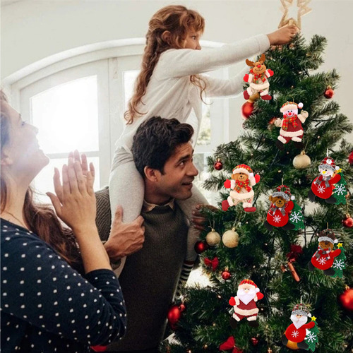 8 Peças De Bonecas De Natal Para Crianças Fofas, Decorações - Imagem 2