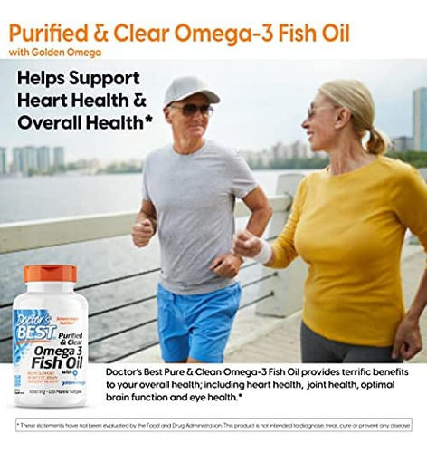 Doctors Best Purified & Clear Omega 3fish Oil, Sem Refluxo - Imagem 3