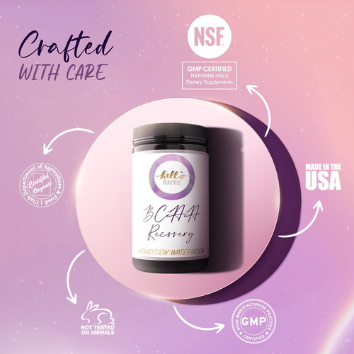 Hello Beautiful Bcaa Recovery Powder - Vitamina B-66 L-gluta - Imagem 3