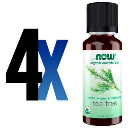 Óleo De Tea Tree Puro Now Foods 30 Ml Orgânico Importado 4un - Imagem 2