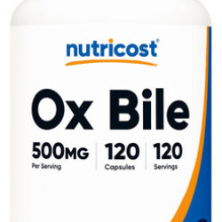 Cápsulas Biliares Nutricost 500 Mg 120 Cápsulas