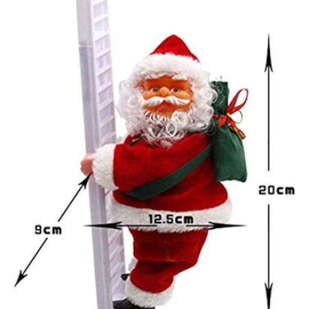 Papai Noel Elétrico Subindo Escadas Ao Som Da Música - Imagem 7