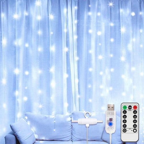 Cortina De 3x3m, Luzes Led, Decoração De Natal - Imagem 9