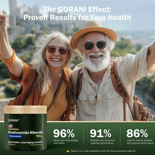 Gorani Nad+ Suplemento 900mg - Ribosídeo De Nicotinamida E N - Imagem 6