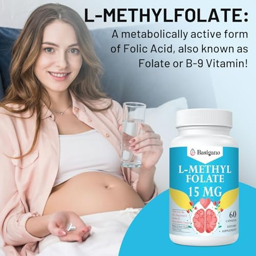 Basigano L Metilfolato 15mg (5-mthf) - Ácido Fólico Ativo Co - Imagem 6