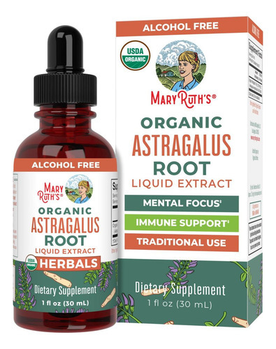 Raiz De Astrágalo Maryruth Organics, Sem Açúcar, Usda Orgâni