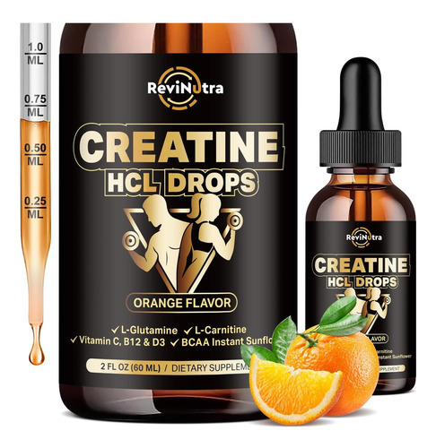 Gotas Líquidas De Creatina Hcl Para Homens E Mulheres, 1500