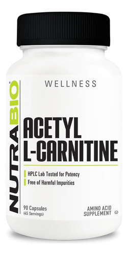 Suplemento Nutrabio Acetil L-carnitina (alcar), 500 Mg - Apo