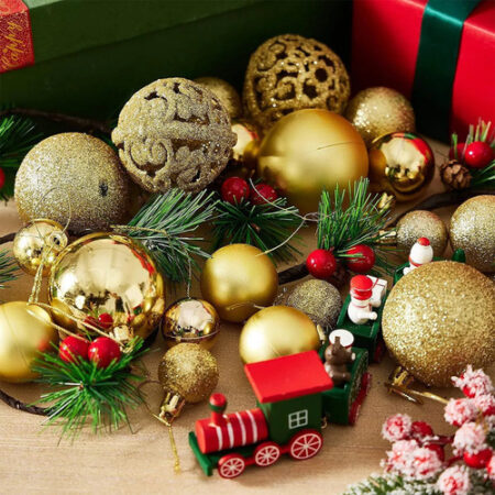 Conjunto De 100 Esferas De Decoração De Natal De Estilo Mist - Imagem 5