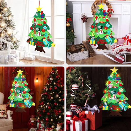 M Novo 32pcs Decoração De Parede De Árvore De Natal De - Imagem 6