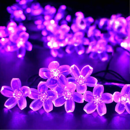 5m Luzes Natal Ao Ar Livre Luz Solar Da Corda Da Flor 20led- - Imagem 52