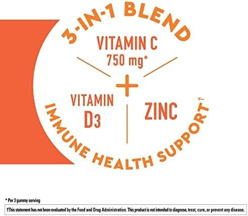 Nature Made Wellblends Immunemax Gomas, Vitamina C, Zinco E - Imagem 2